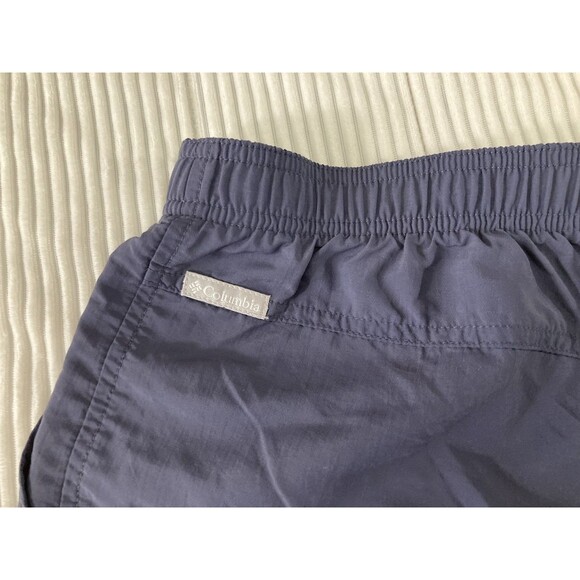 Columbia Women’s L Blue Nylon Shorts Quick Dry Pull On Hiking Athleisure - Picture 4 of 11